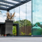 Pigato is a high end aluminium veranda with a glass roof