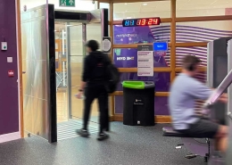 HighWay turnstile being used at the University of Brighton for their gym membership